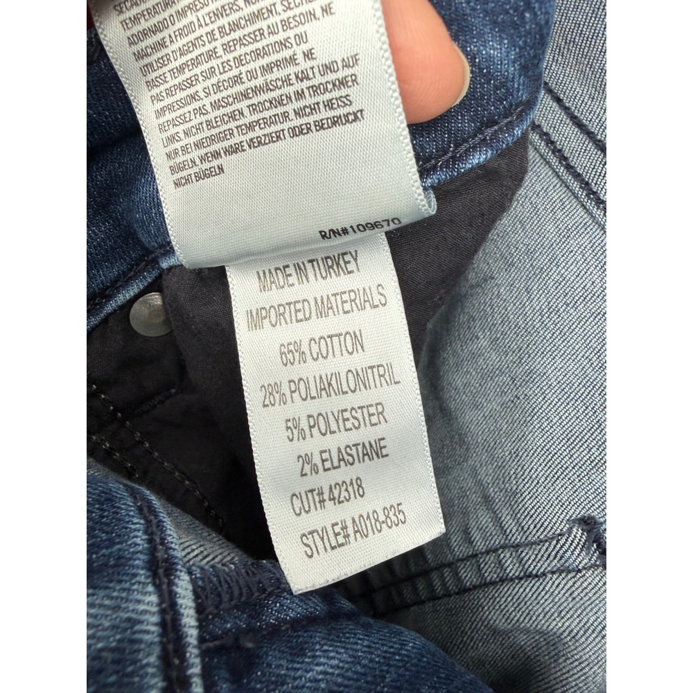 Agolde Los Angeles Premium Dark Wash Slim Tapered Jeans A018-835 Womens Size 29 - Picture 5 of 10